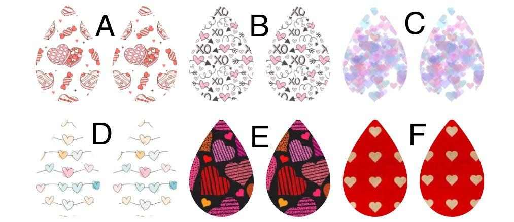 Valentine's Day Teardrop Set #2