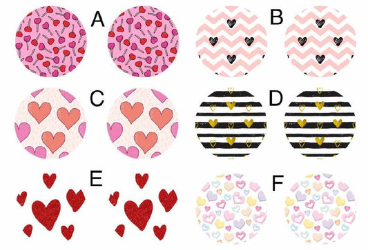Valentine's Stud/Clip-On Earrings Set #1