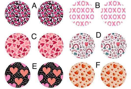 Valentine's Stud/Clip-On Earrings Set #3