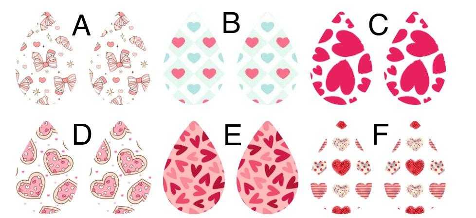 Valentine's Day Teardrop Set #4