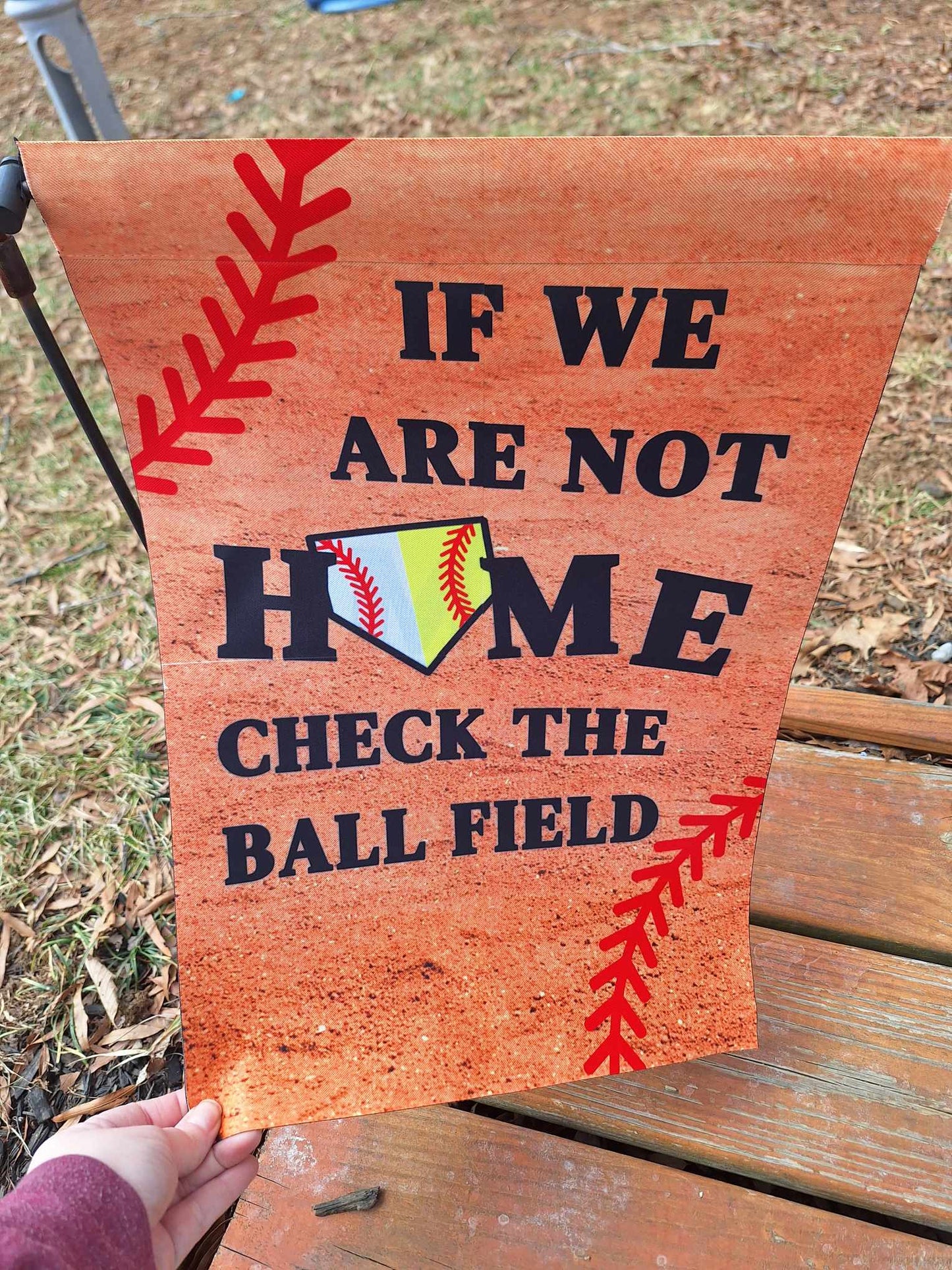 Softball/Baseball Garden Flag