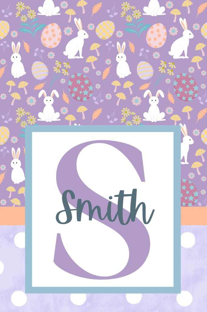 Monogram Easter Flag