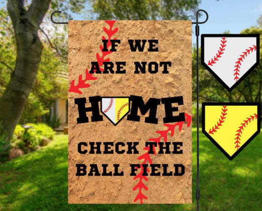 Softball/Baseball Garden Flag
