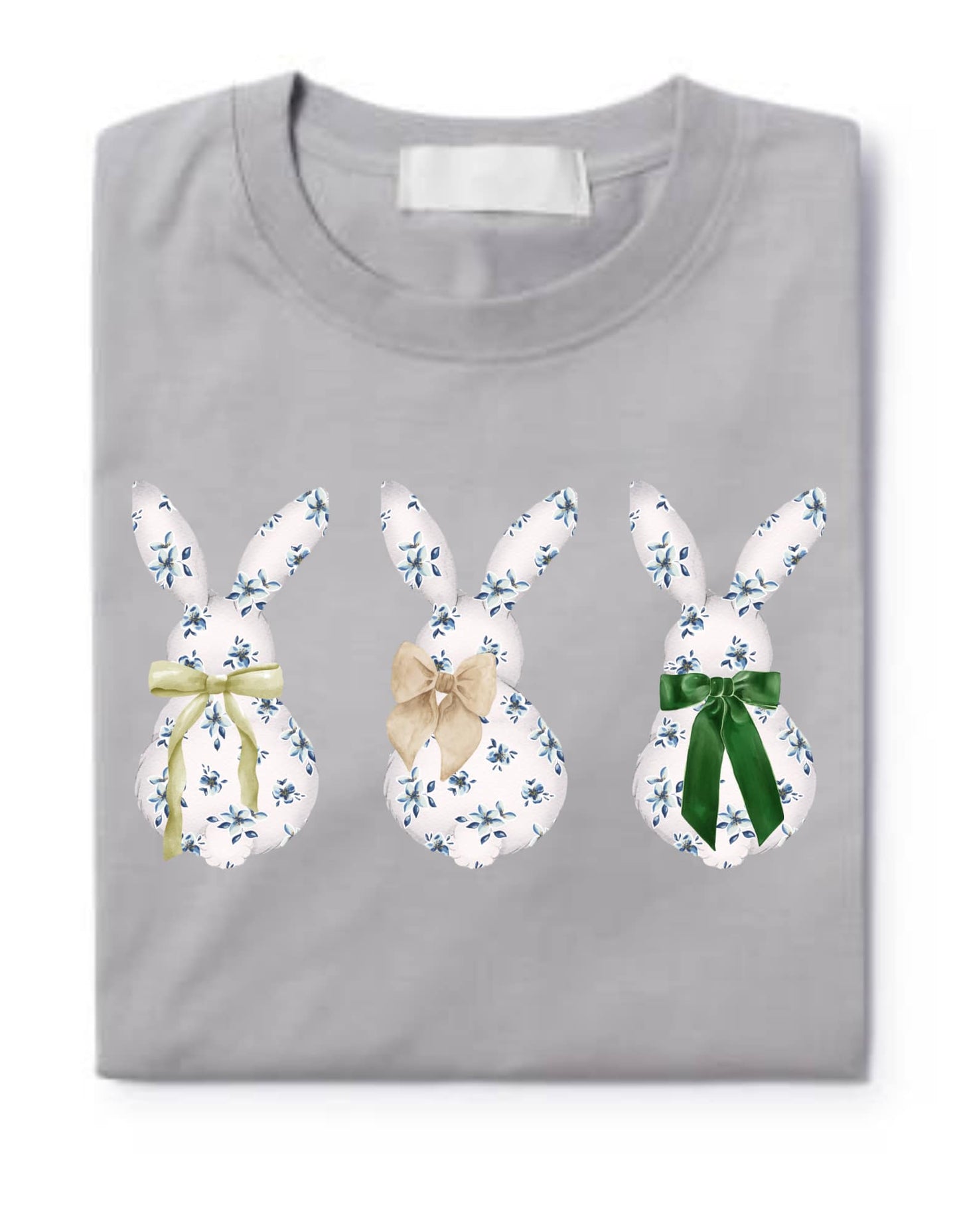 Blue Floral Bunny Shirt
