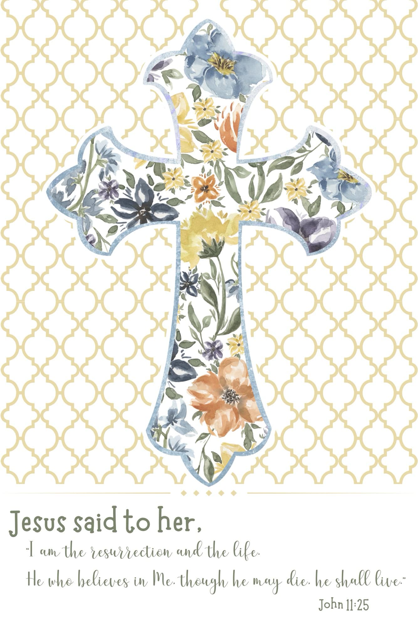 Cross Spring/Easter Flag
